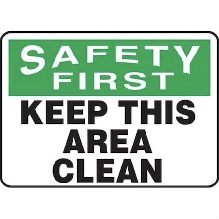 Accuform OSHA SAFETY FIRST SAFETY SIGN KEEP MHSK912VA MHSK912VA